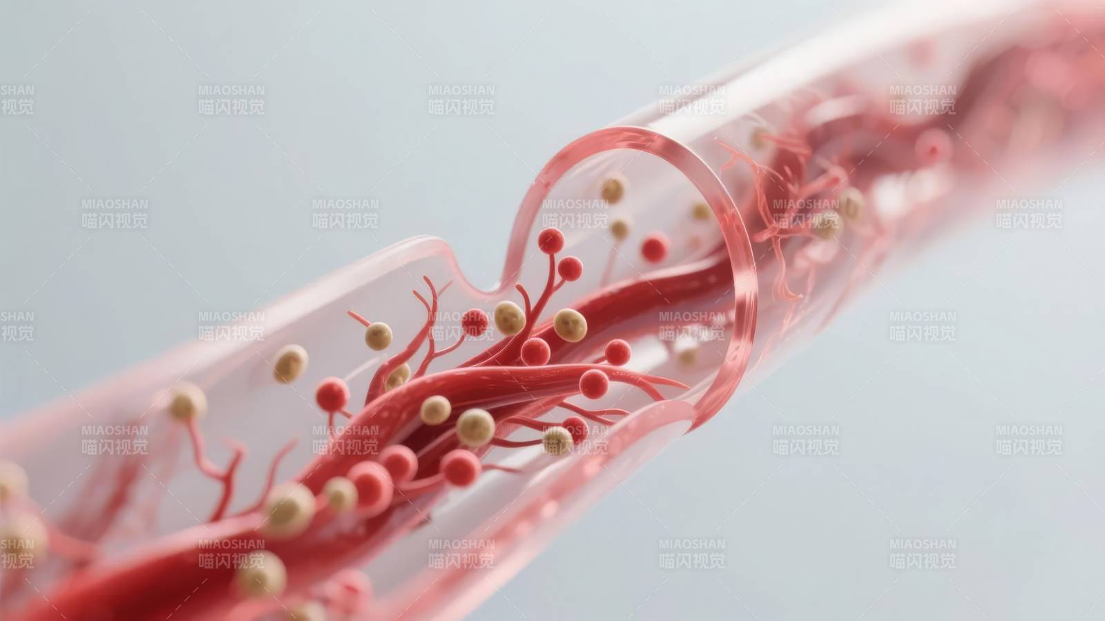 血管内细胞流动图片