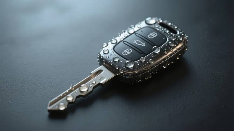 雨滴汽车钥匙图片