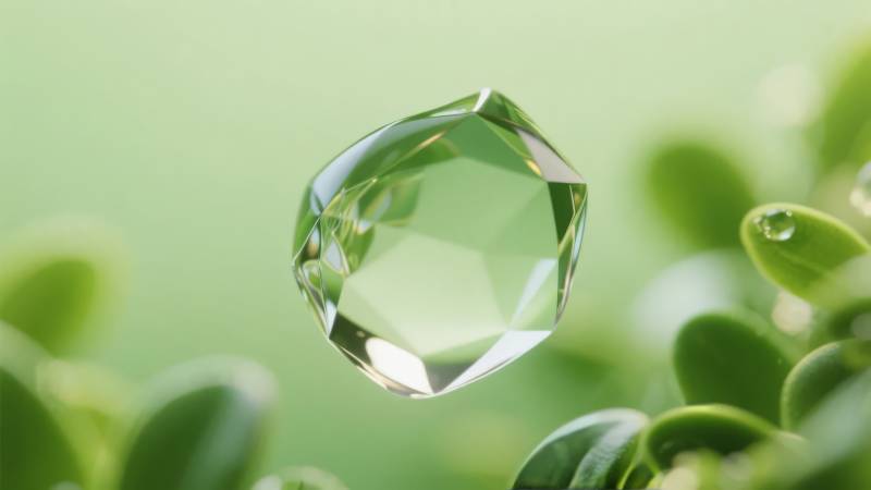 晶莹剔透的水滴图片