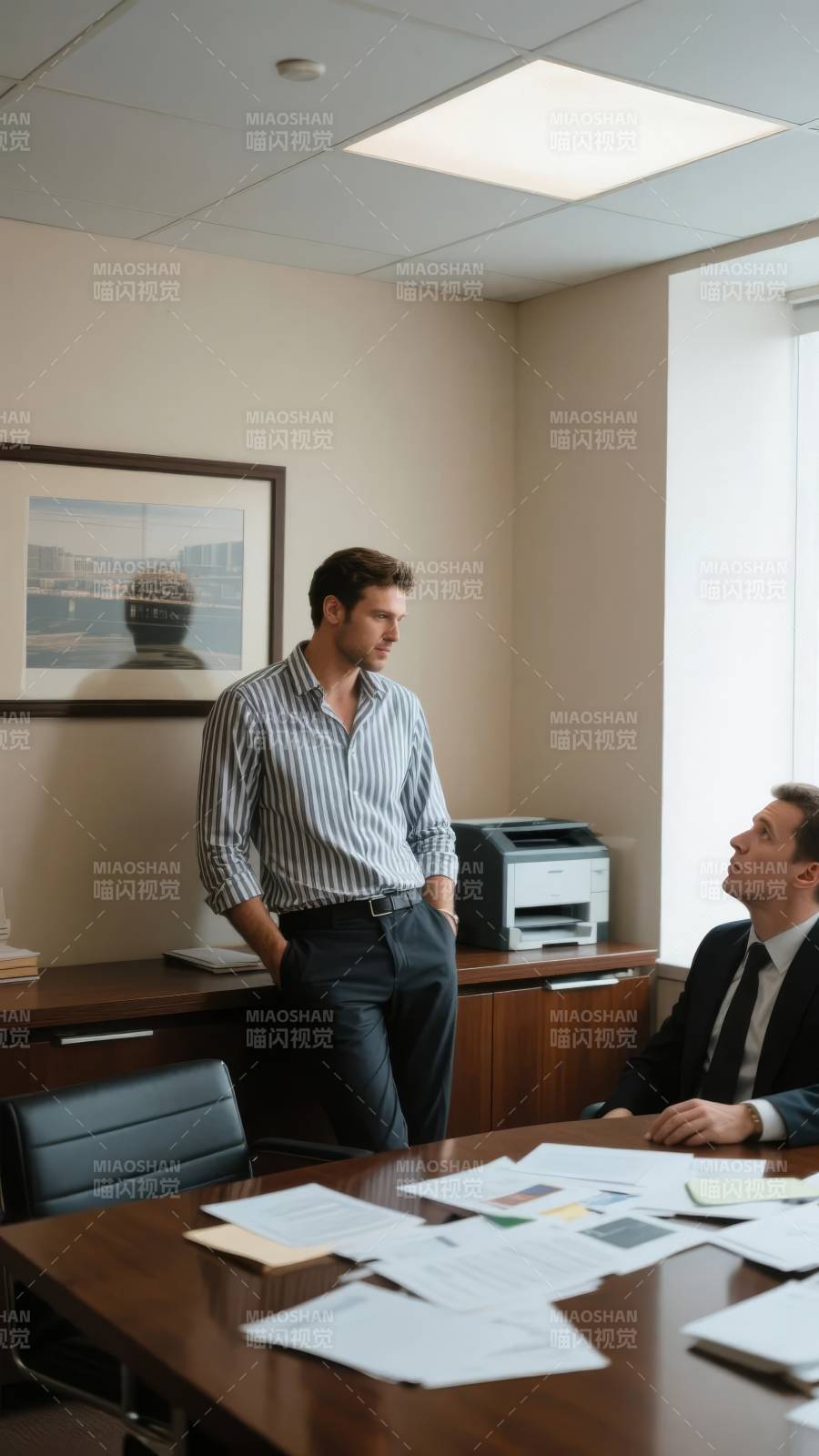办公室会议场景图片