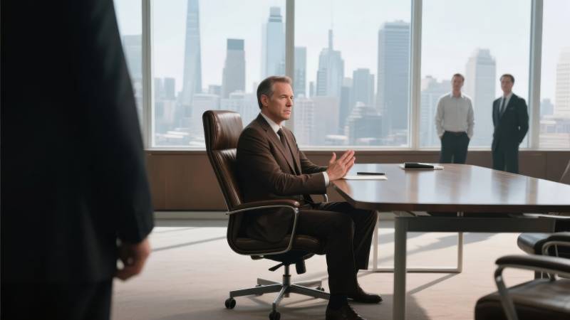 商务会议进行中图片