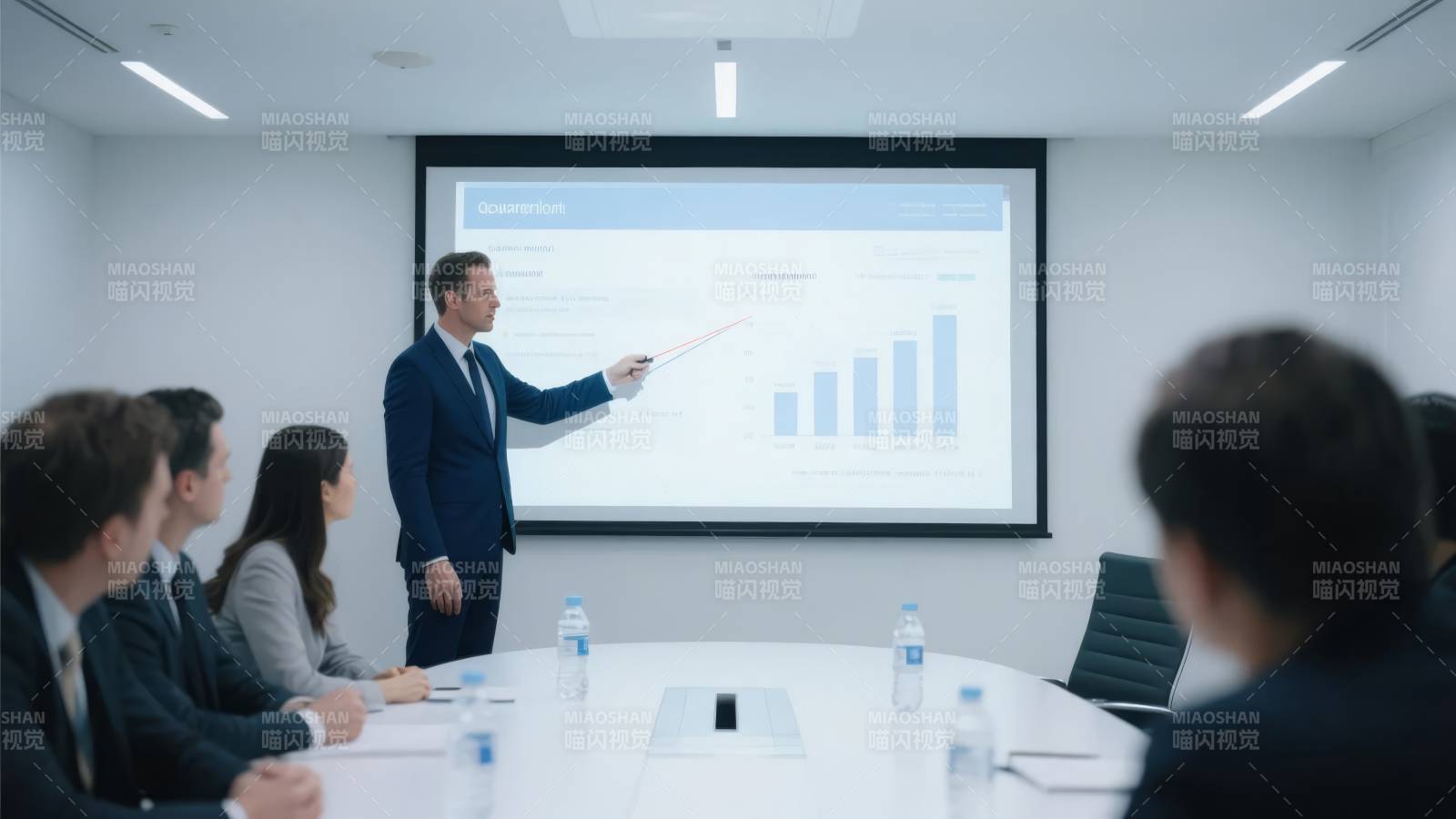 商务会议演示分析图片