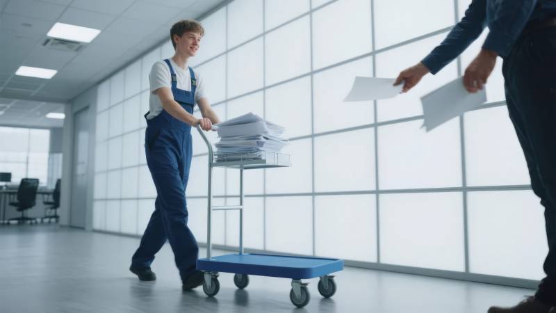 办公室搬运文件图片
