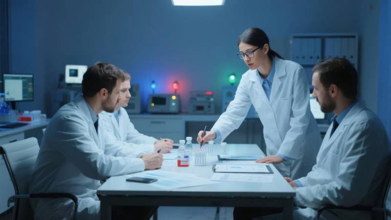 实验室科研讨论图片