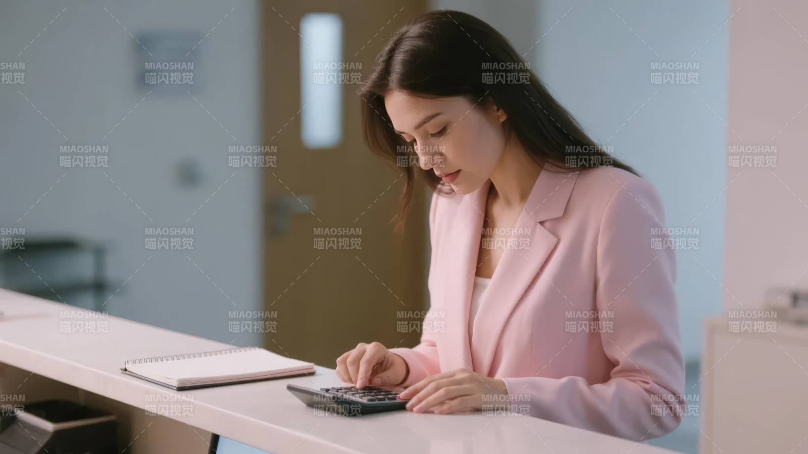 专注工作的女性图片