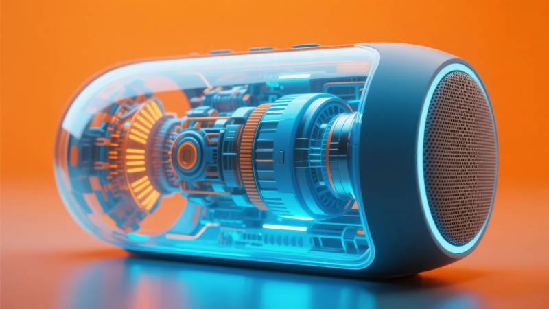 透明蓝牙音箱内部结构图片