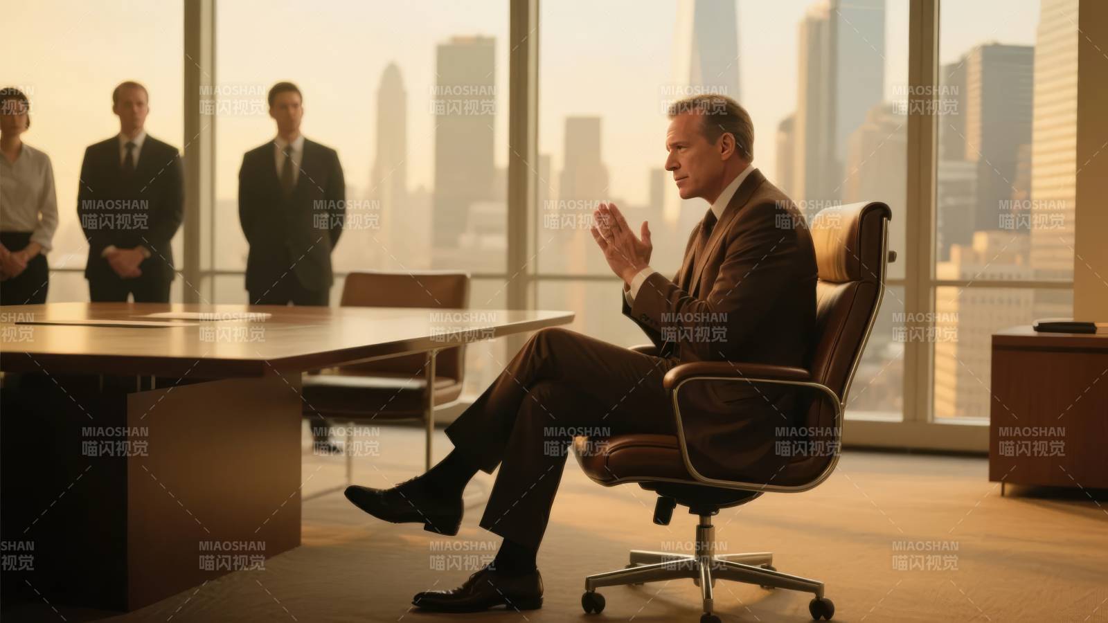 会议室中的决策时刻图片