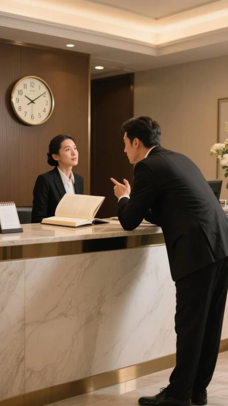 酒店前台接待客图片