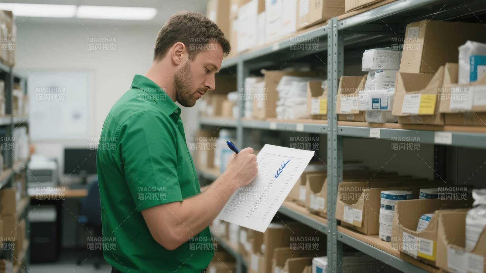 仓库员工记录库存图片