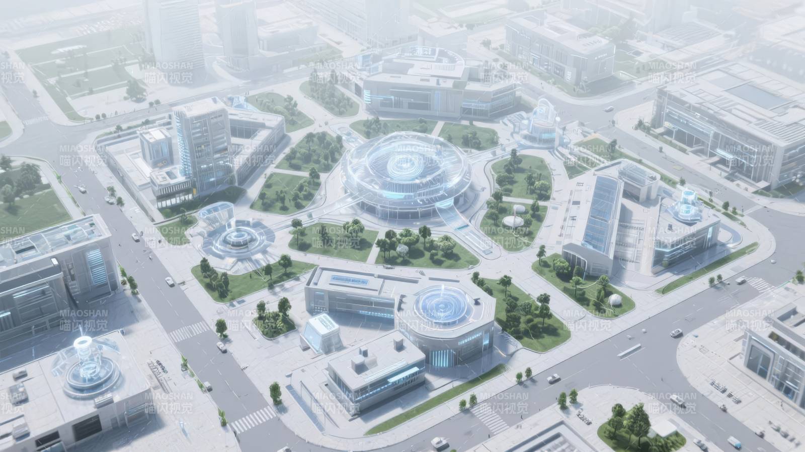 未来科技园区全景图片