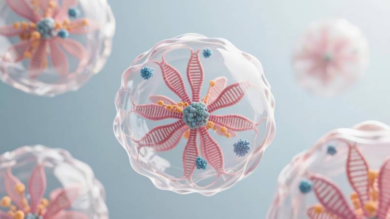 微观花形细胞艺术图片