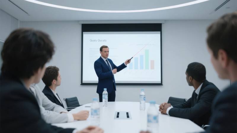 商务会议演示场景图片