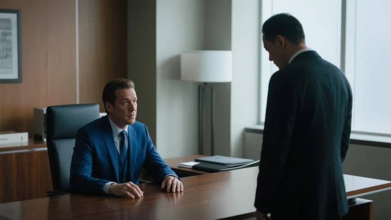 办公室对话场景图片