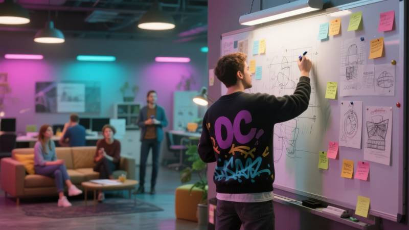 创意团队协作现场图片