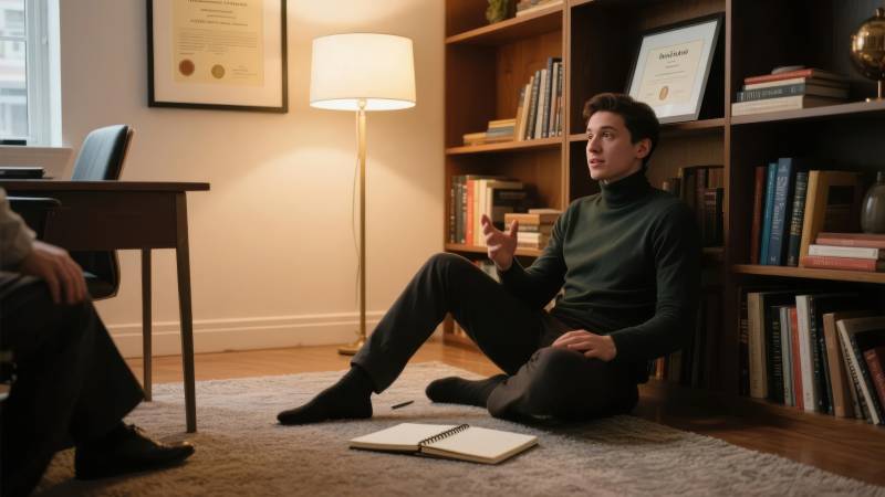 书房里的沉思时刻图片