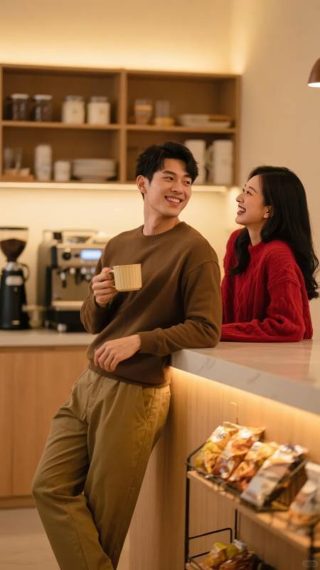 咖啡馆里的温馨时光图片