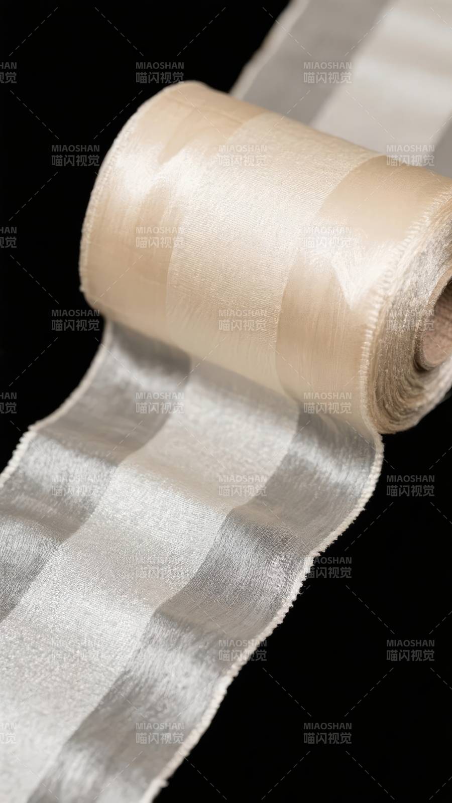 丝带卷 优雅条纹图片