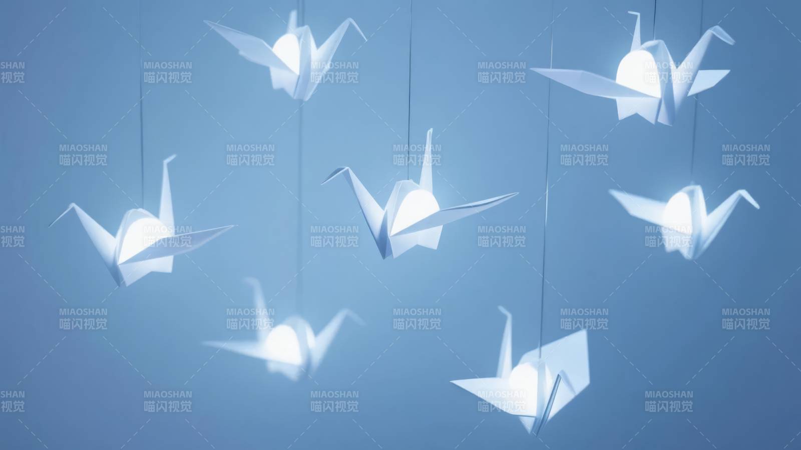 纸鹤悬空 静谧之美图片