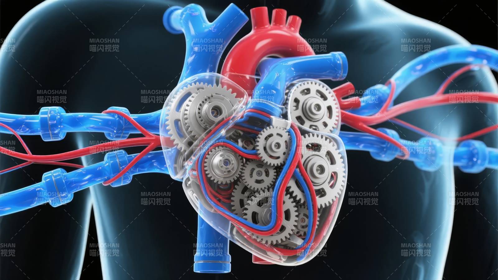 机械心脏示意图图片
