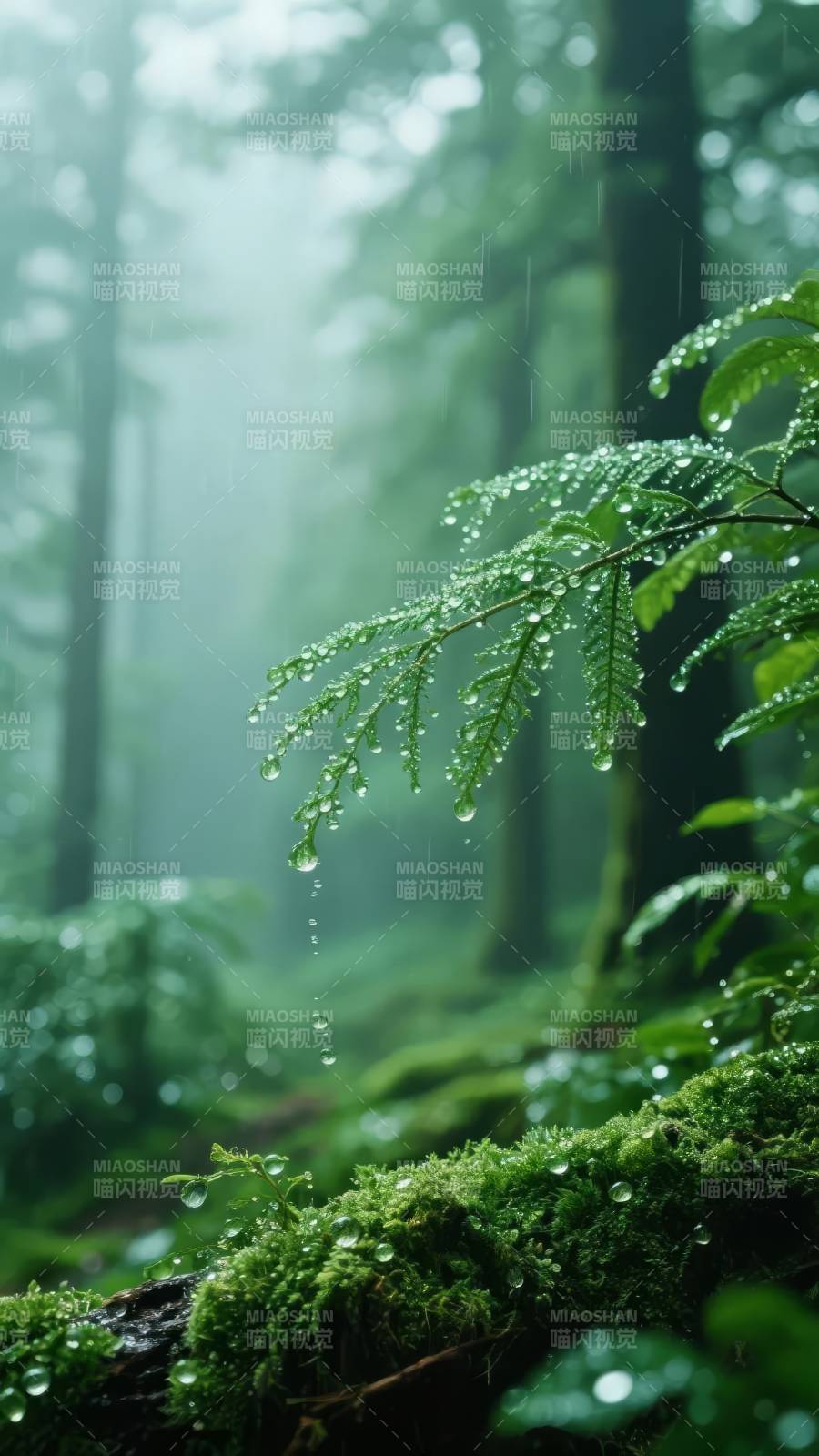 雨林滴翠图片