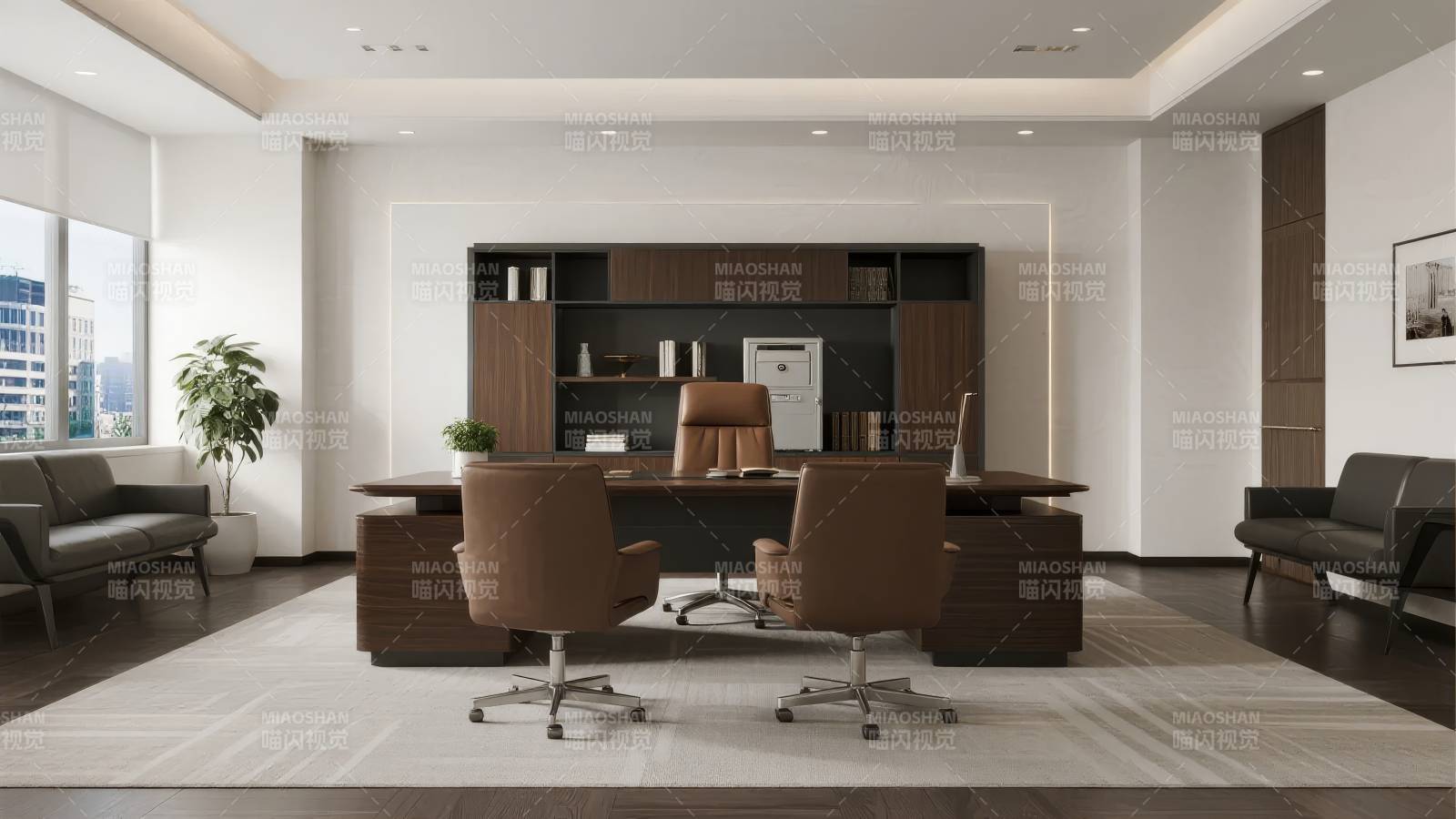 现代简约办公室内部设计图片