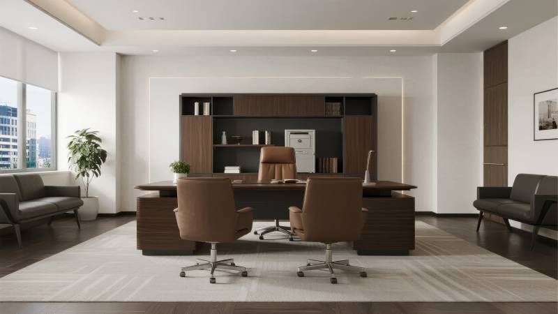 现代简约办公室内部设计图片