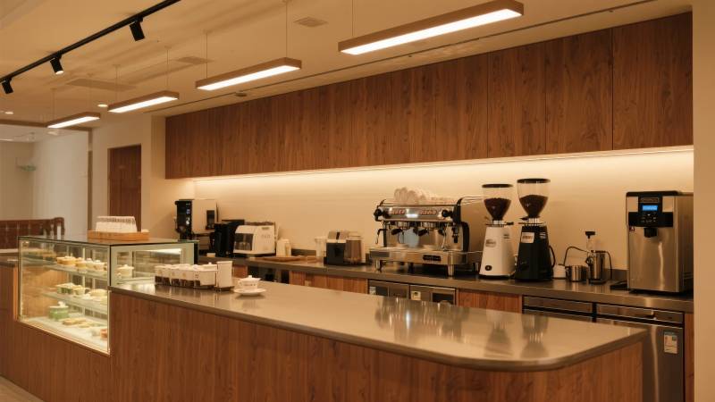 现代咖啡店内部装潢图片