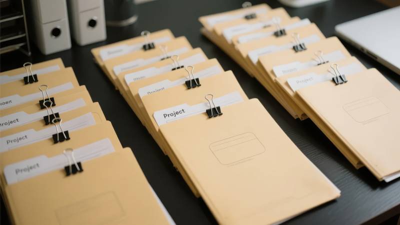 文件夹整齐排列图片