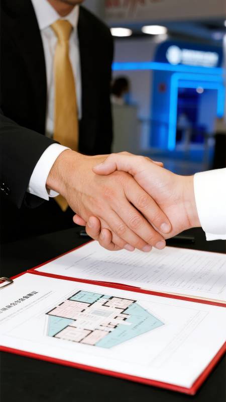 签约握手 合作达成图片