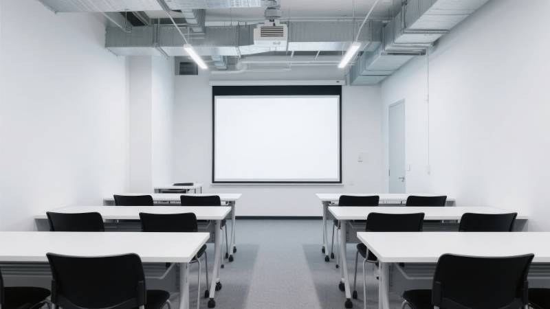 现代简约教室图片