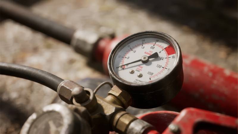 压力表特写图片