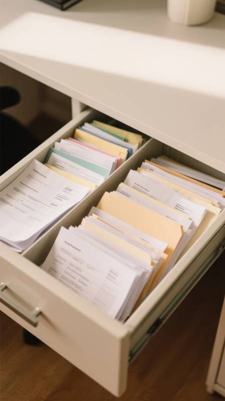 文件整齐收纳抽屉图片