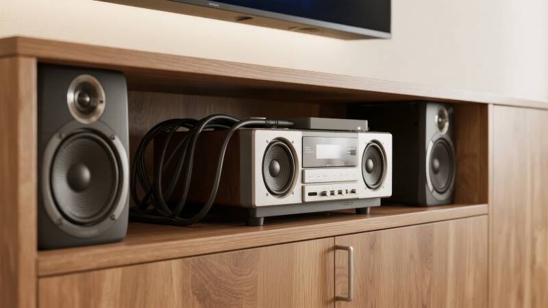 木质音响柜展示图片