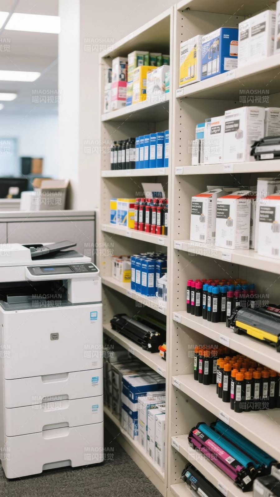 办公耗材陈列区图片