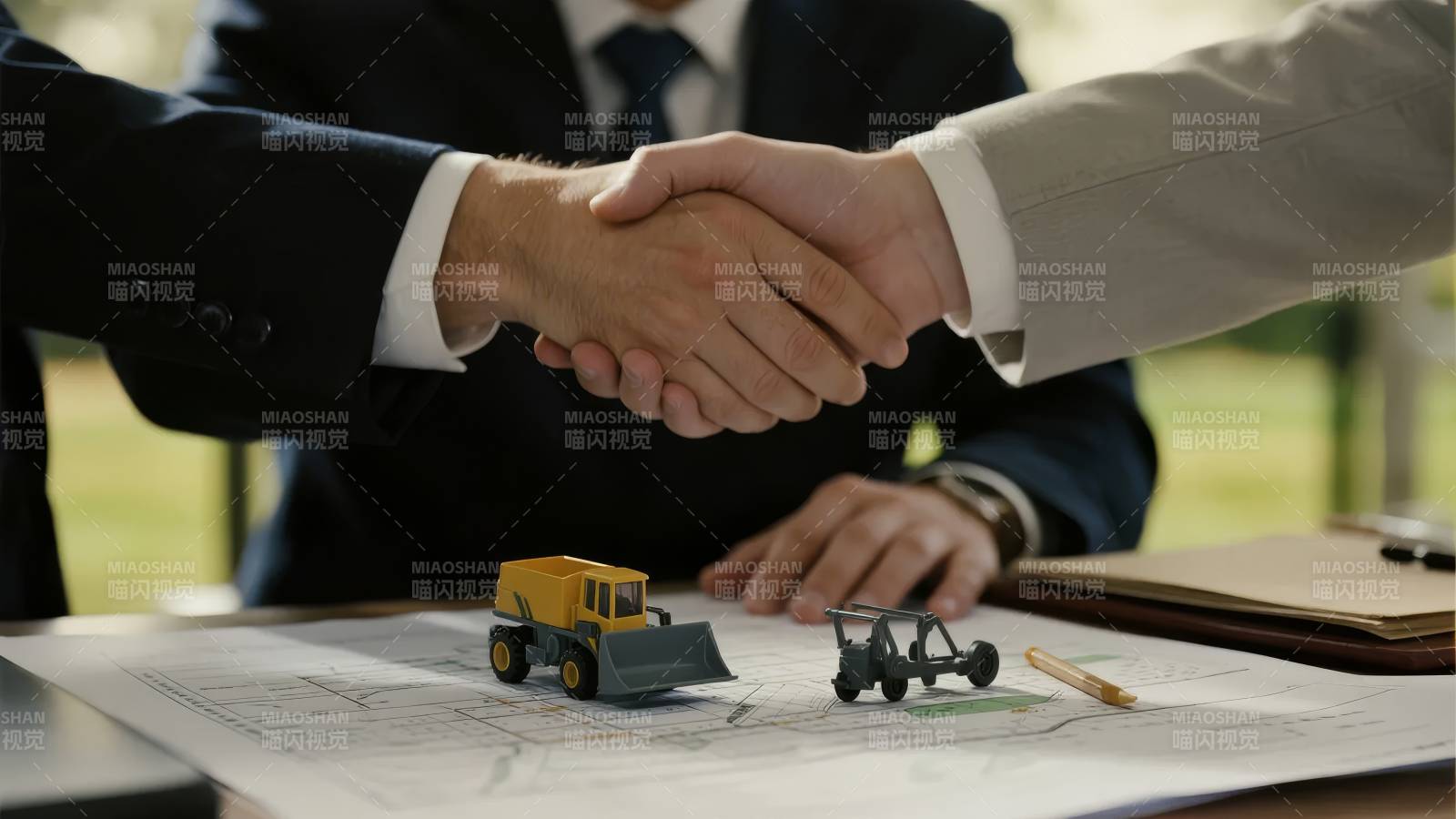握手合作 共绘未来图片