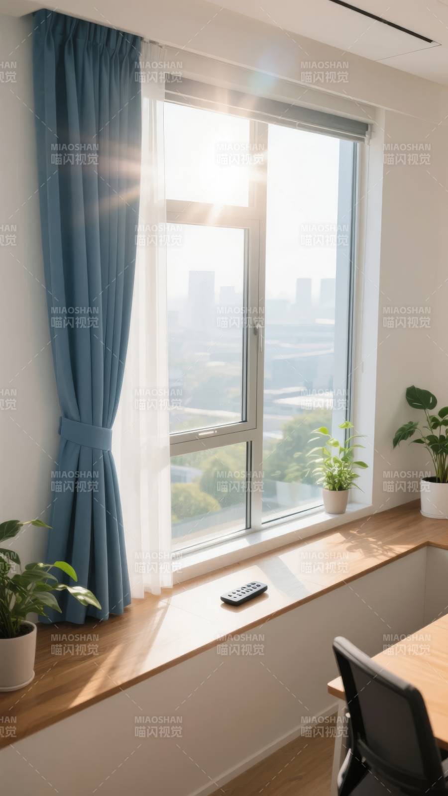 阳光窗景 绿意盎然图片