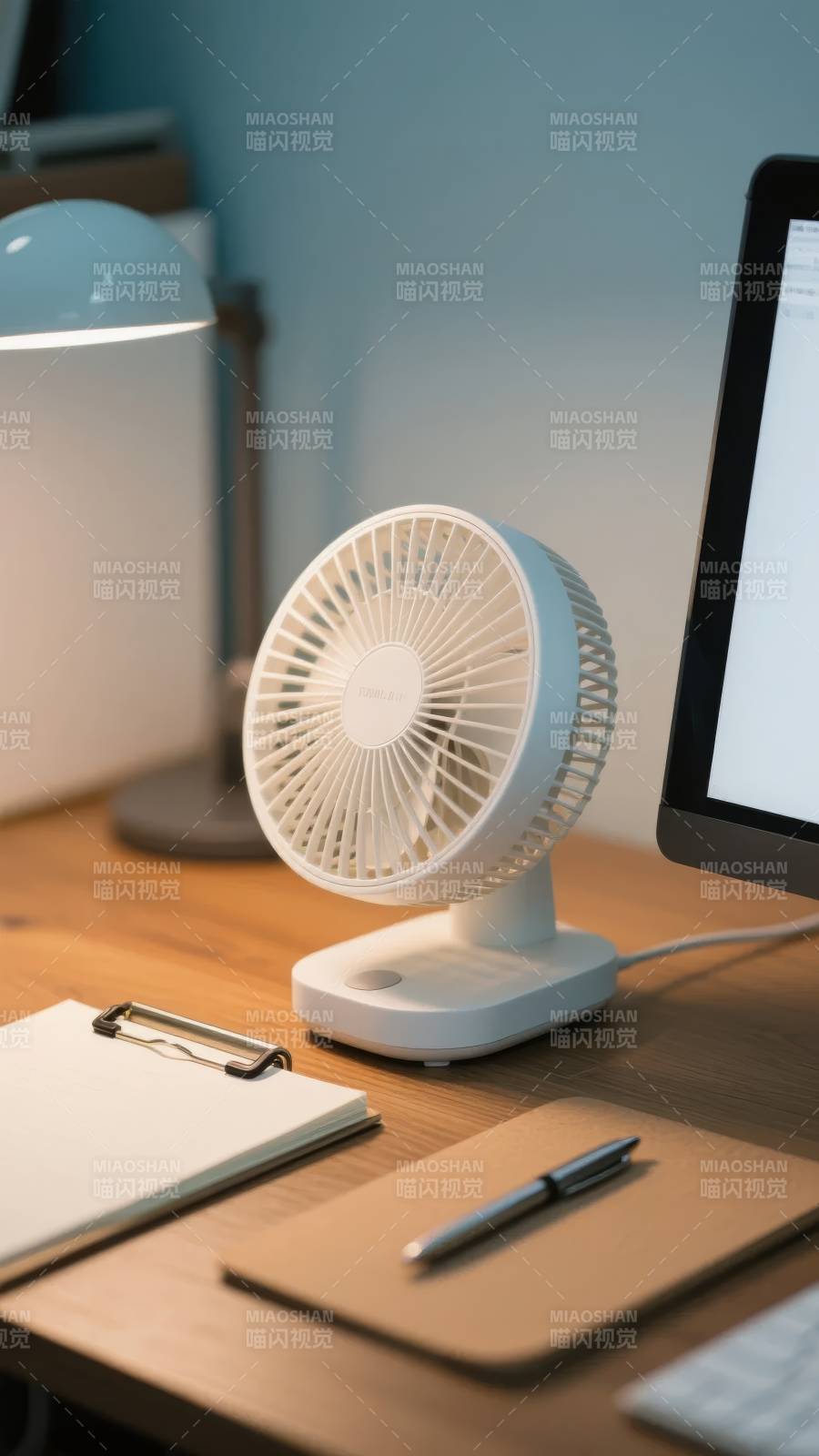 办公桌上的小风扇图片