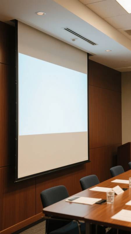 会议室投影屏幕图片