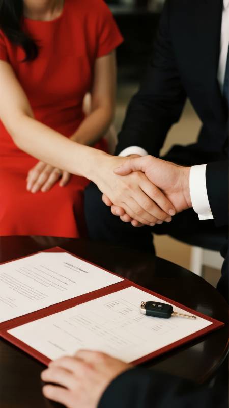 签约握手 合作达成图片