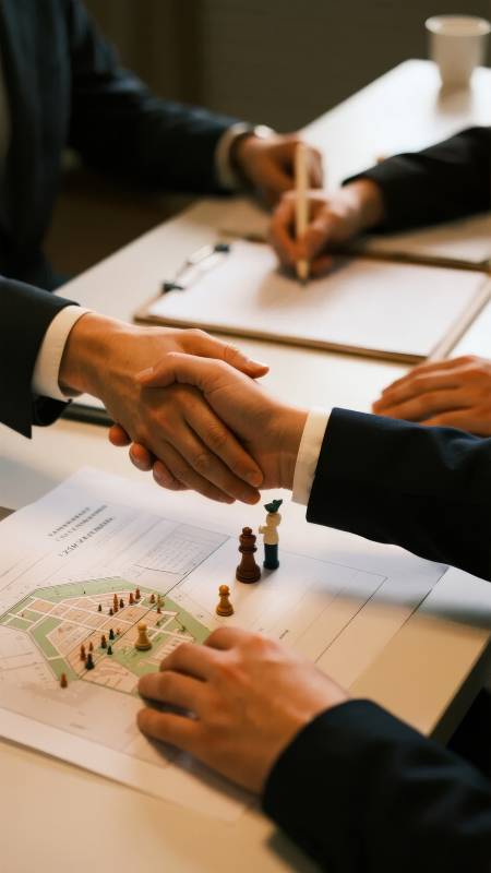 握手合作 共谋发展图片