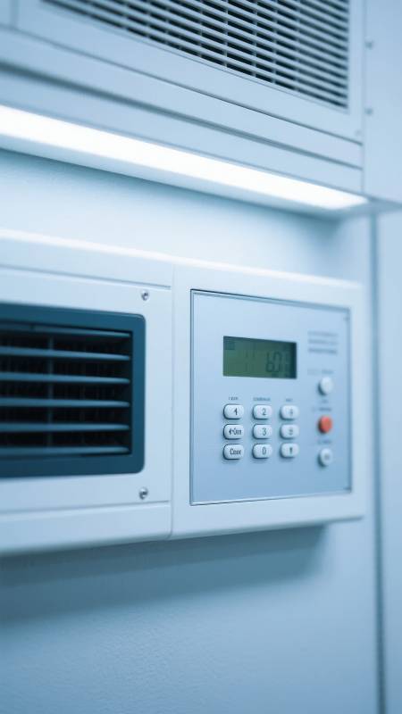 空调控制面板特写图片