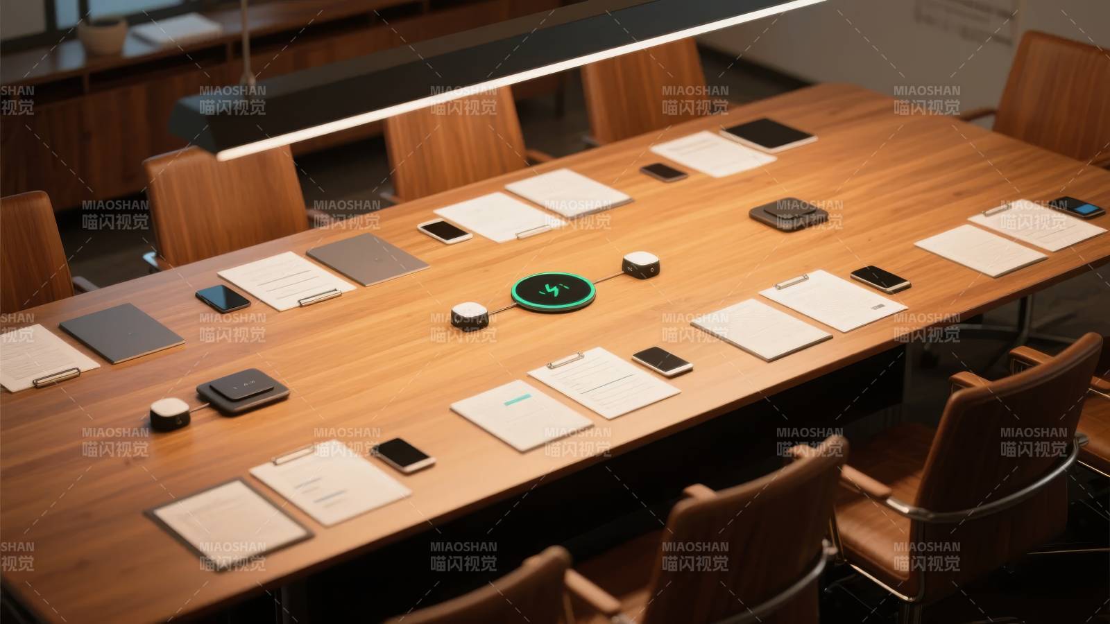 现代会议室布置图片