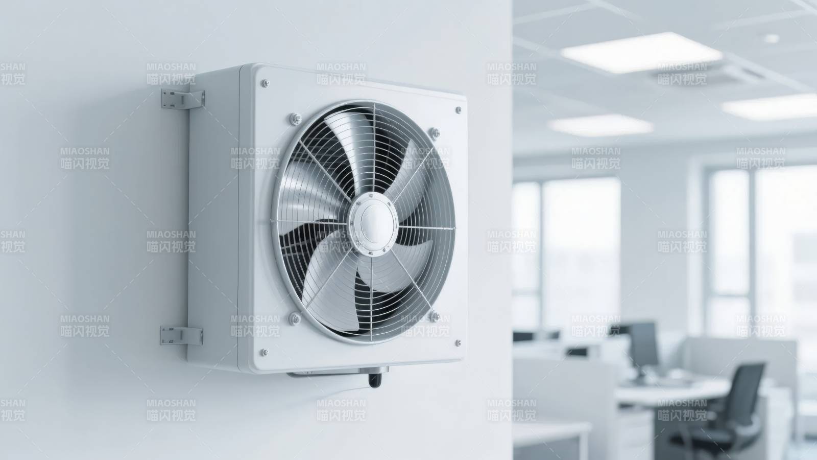 壁挂式空调风扇图片