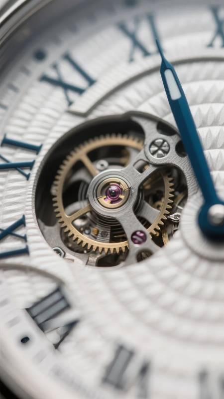 机械表芯特写图片