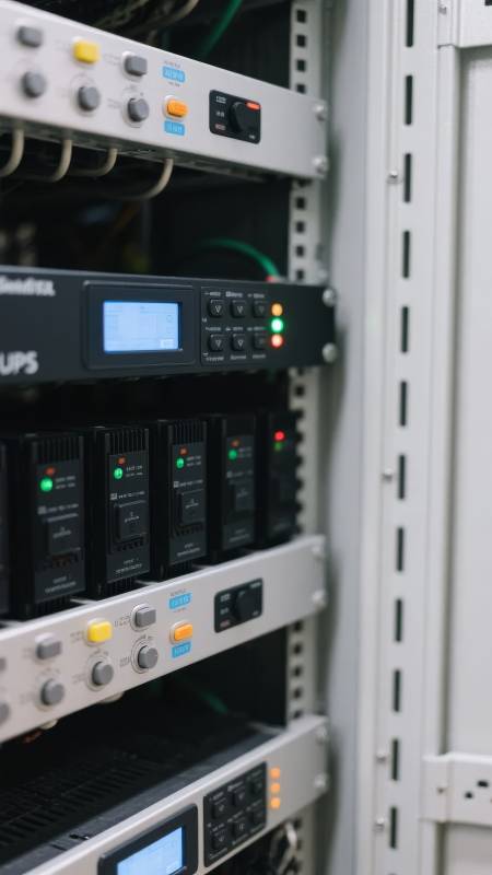 服务器机柜特写图片