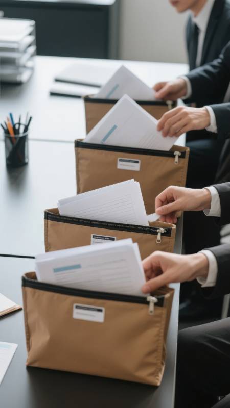 会议文件分发中图片