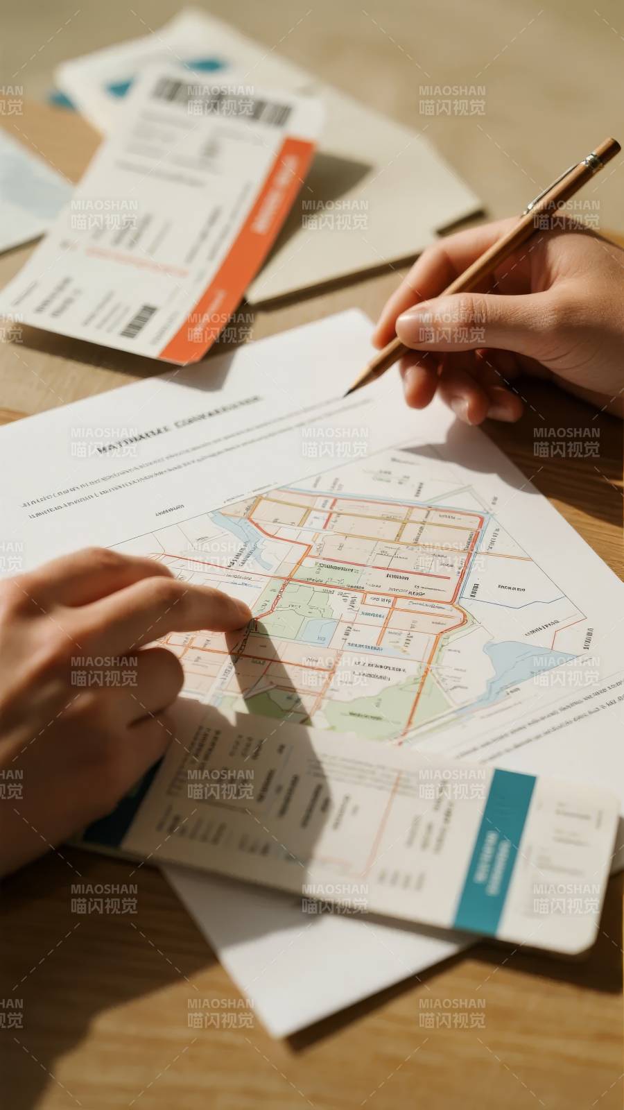 地图规划与讨论图片