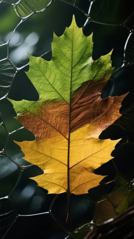 秋叶渐变之美图片