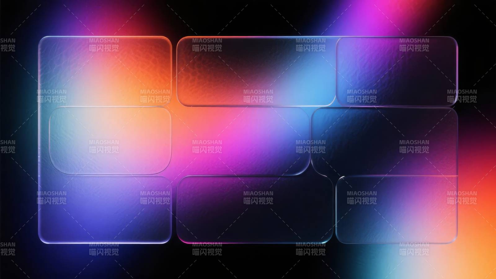 炫彩渐变方块图片