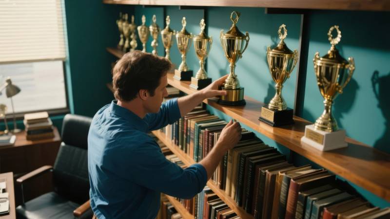 奖杯陈列室图片